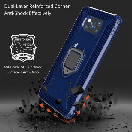 Poco X3 / X3 Pro / X3 NFC Ring en Carbon Fibre Case