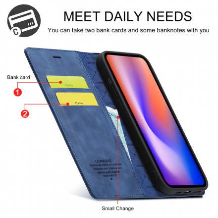 Flip Cover iPhone 13 LC.IMEEKE Leder Effect