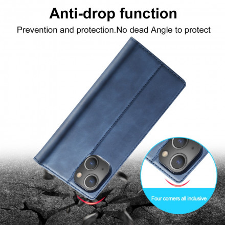 Flip Cover iPhone 13 LC.IMEEKE Leder Effect