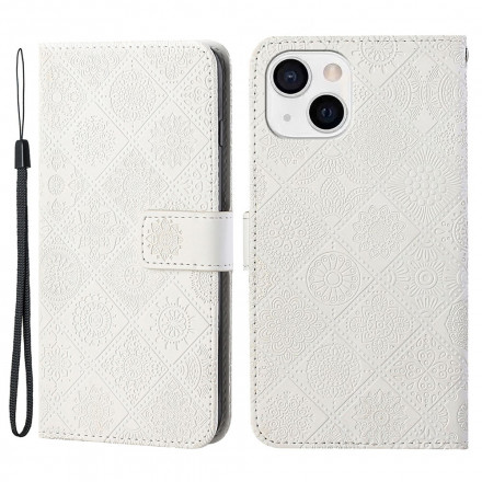 Hoesje voor iPhone 13 Tapisserie patroon