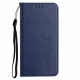 Flip Cover iPhone 13 Carbon Fiber met riem