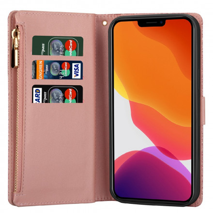 Case iPhone 13 Glitter Portemonnee Zip