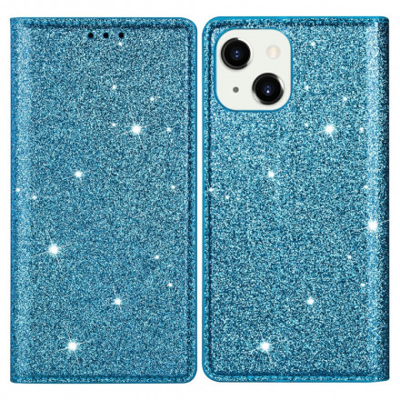 Flip Cover iPhone 13 Stijl Glitter