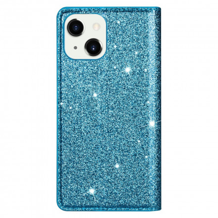 Flip Cover iPhone 13 Stijl Glitter