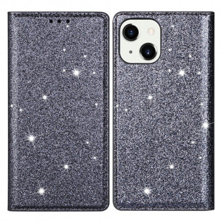 Flip Cover iPhone 13 Stijl Glitter