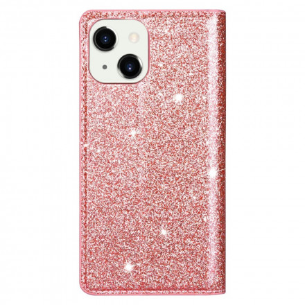 Flip Cover iPhone 13 Stijl Glitter