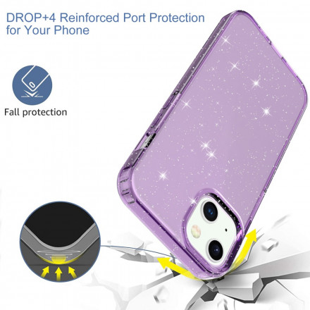 iPhone 13 Duidelijk Glitter Ontwerp Geval