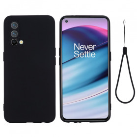 OnePlus North CE 5G vloeistof siliconen case met riem