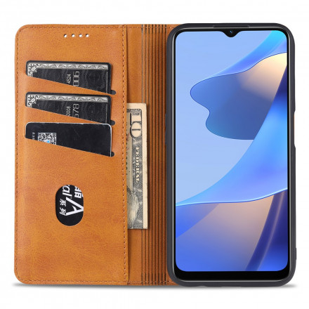 Flip Cover Oppo A16 / A16s Lederen Stijl AZNS