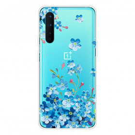 OnePlus Nord Hoes Blauwe Bloemen