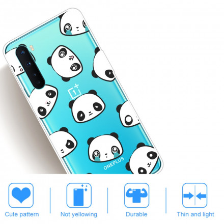 OnePlus North Case Sentimentele Panda's