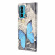 Hoesje Motorola Edge 20 Vlinder Blauw
