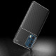 Cover Motorola Edge 20 Pro flexibele textuur Carbon Fiber