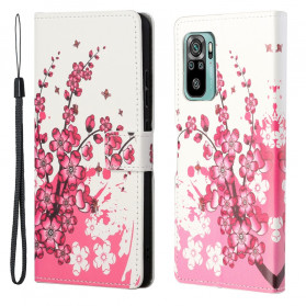 Xiaomi Redmi 10 hoesje met tropische bloemen
