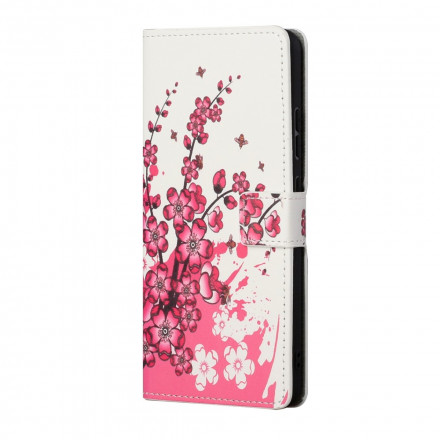 Xiaomi Redmi 10 hoesje met tropische bloemen