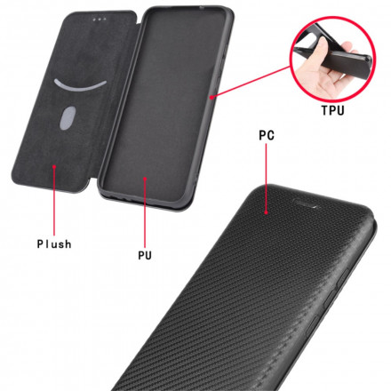 Flip Cover Xiaomi Redmi 10 Silicone Carbon-gekleurde