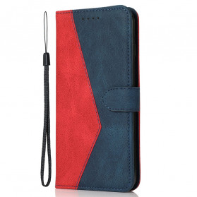 Oppo A94 5G Kunstlederen Hoesje Driehoek
