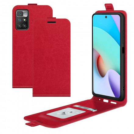 Xiaomi Redmi 10 Leder Effect Hoesje Verticale Flap Xiaomi Redmi 10 Leder Effect Hoesje Verticale Flap