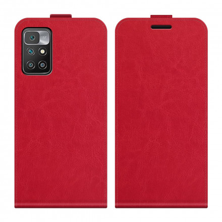 Xiaomi Redmi 10 Leder Effect Hoesje Verticale Flap Xiaomi Redmi 10 Leder Effect Hoesje Verticale Flap