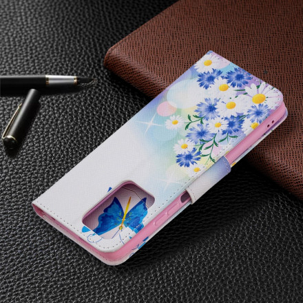 Xiaomi 11T / 11T Pro geval beschilderd vlinders en bloemen