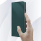 Flip cover Samsung Galaxy Z Fold 3 5G huid-Touch leer splitsen