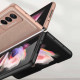 Samsung Galaxy Z Fold 3 5G Lederen Hoesje Litchi Ondersteuning GKK