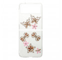 Samsung Galaxy Z Flip 3 5G Hoesje Vlinder Charms