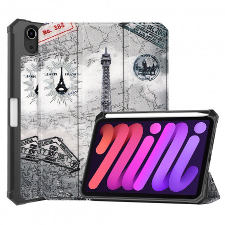 Smart Case iPad Mini 6 (2021) Eiffeltoren Stijl Hoesje