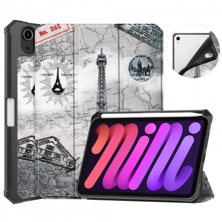 Smart Case iPad Mini 6 (2021) Eiffeltoren Stijl Hoesje