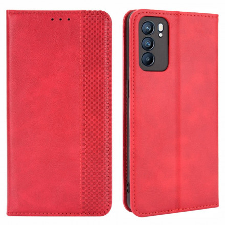 Flip Cover Oppo Reno 6 5G Leder Effect Vintage Styling