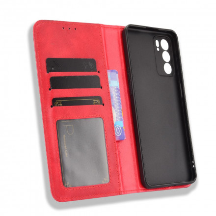 Flip Cover Oppo Reno 6 5G Leder Effect Vintage Styling