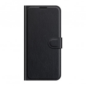 Hoesje Motorola Edge 20 Lite Leder Klassiek Lychee