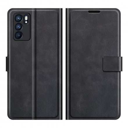 Oppo Reno 6 5G Slim Lederen Effect Hoesje