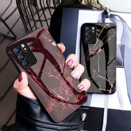 Oppo Reno 6 5G Premium kleuren getemperd glas case