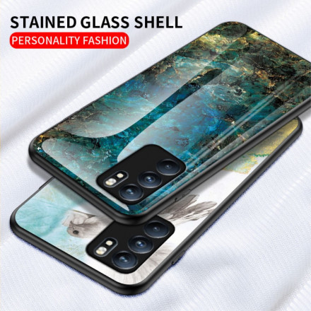 Oppo Reno 6 5G Premium kleuren getemperd glas case