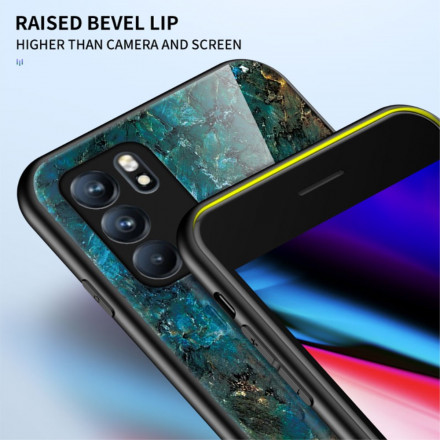 Oppo Reno 6 5G Premium kleuren getemperd glas case