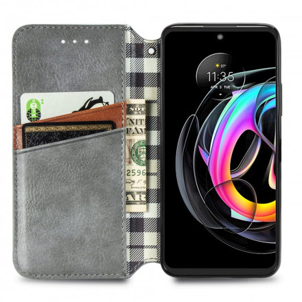 Flip cover Motorola Edge 20 Lite kunstleer diamant textuur