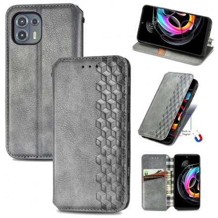 Flip cover Motorola Edge 20 Lite kunstleer diamant textuur