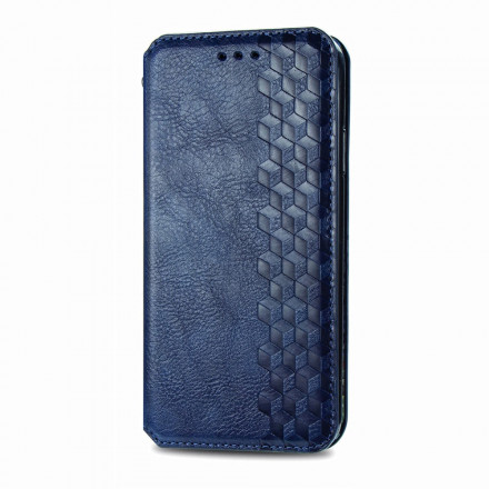 Flip cover Motorola Edge 20 Lite kunstleer diamant textuur