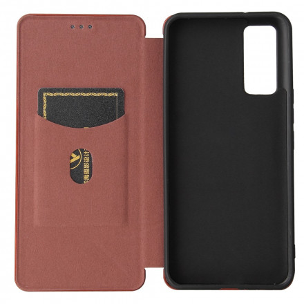 Flip Cover Zte Axon 20 4G / 5G Silicone Carbon Gekleurd