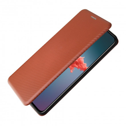 Flip Cover Zte Axon 20 4G / 5G Silicone Carbon Gekleurd