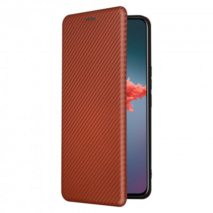 Flip Cover Zte Axon 20 4G / 5G Silicone Carbon kleurig