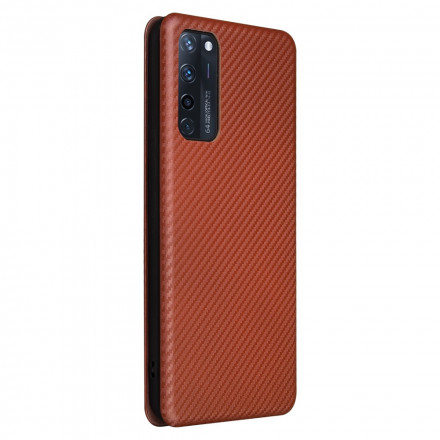 Flip Cover Zte Axon 20 4G / 5G Silicone Carbon Gekleurd