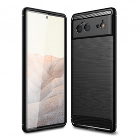 Google Pixel 6 Pro geborsteld koolstofvezel hoesje