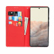 Flip Cover Google Pixel 6 leer Echte Lychee riem