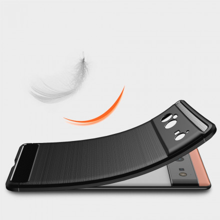 Google Pixel 6 geborsteld koolstofvezel hoesje