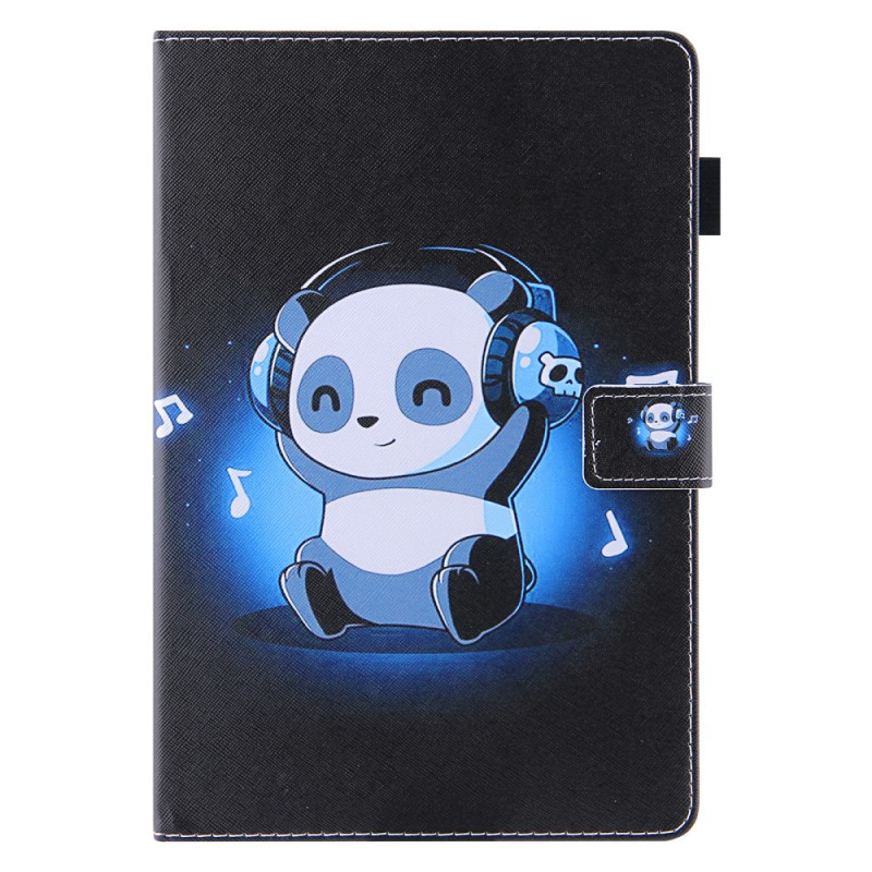 iPad Mini 6 (2021) Hoesje Panda met Koptelefoon