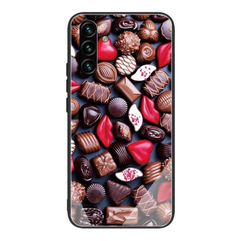 Samsung Galaxy A13 5G / A04s Gehard glas Chocolade Case