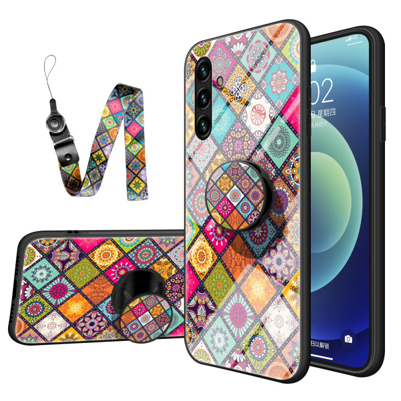 Samsung Galaxy A13 5G / A04s Magnetisch Patchwork Hoesje