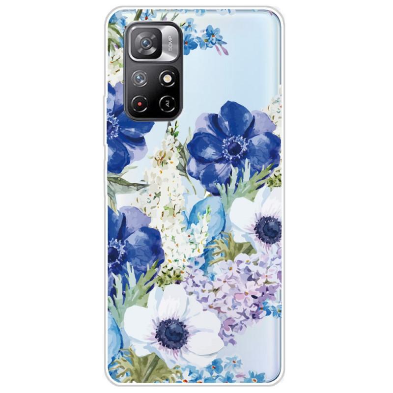 Poco M4 Pro 5G aquarel bloem case
